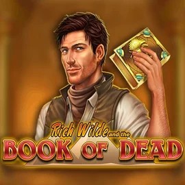 Book of Dead slot logo by Play’n GO at Weiss Casino