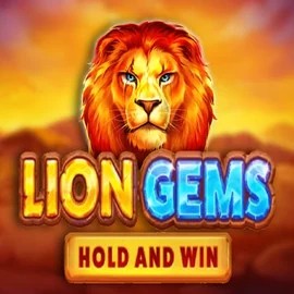 Lion Gems Hold and Win slot visual from Playson available on weisskaszino.org