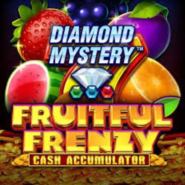 Diamond Mystery Fruitful Frenzy Cash Accumulator by Greentube, showcased at weisskaszino.org – game logo