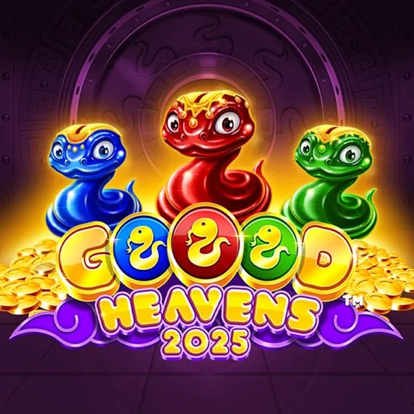 Official Slots logo: Goood Heavens by Rarestone Gaming at Weiss Casino